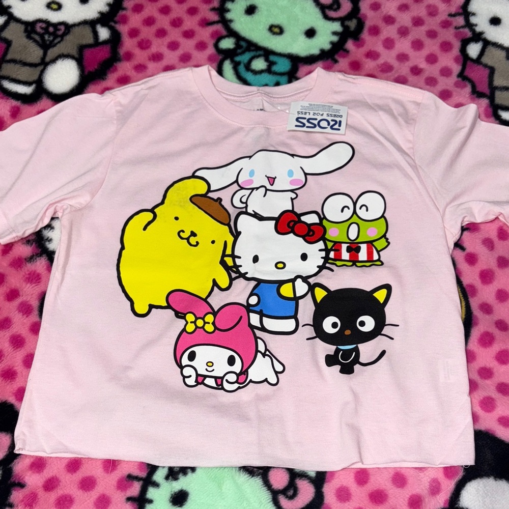 Pink Hello Kitty and Friends Graphic T-Shirt